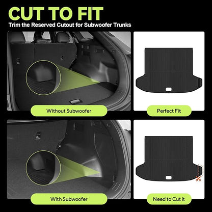 Tongama-Floor Mats for 2026 Kia Sportage Hybrid, All Weather TPE Trunk Mat and Backrest Mats Protector and Cargo Net and Door Sill Guards for Kia Sportage Floor Liner Accessories