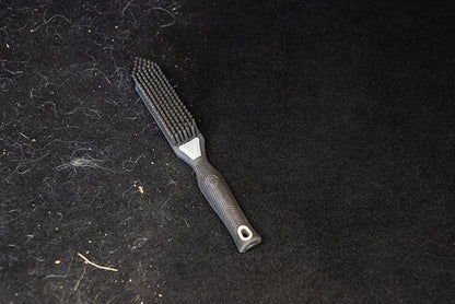 Detail Factory Pet Hair Brush for Car Interior, Rubber Bristle Fur Remover for Carpet, Upholstery, Seats, Cargo Areas & Pet Beds, Gray