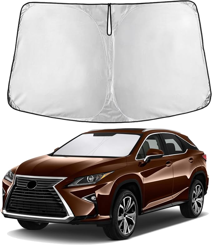 EcoNour Windshield Sunshade Compatible for Lexus RX 350 450h 2016-2020 2021 2022, Sun Visor for Front Windshield & Window Sun Shade Cover, UV Heat Blocker & Protector, Car Accessories