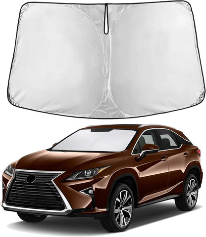 EcoNour Windshield Sunshade Compatible for Lexus RX 350 450h 2016-2020 2021 2022, Sun Visor for Front Windshield & Window Sun Shade Cover, UV Heat Blocker & Protector, Car Accessories