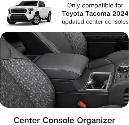 Center Console Organizer for Toyota 2026 2025 2024 Tacoma(4th Gen) Accessories Armrest Box Storage Tray Tidy and Simplify Car Middle Console
