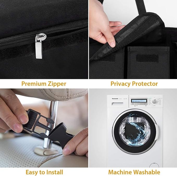 Car Trunk Organizer and Storage, Backseat Hanging Organizer (Extra Large)
