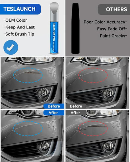 Touch Up Paint for BMW, Glacier Silver Metallic(A83) Exact Match Touch Up Paint Car Scratch Repair (Glacier Silver Metallic(A83))