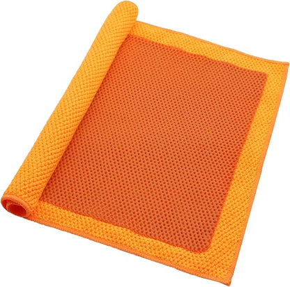 12"x12" Professional Clay Towel – Fine Grade Mesh Polymer | Requires Lubrication | Fast Decontamination for Auto Detailing, Removes Overspray, Water Spots & Iron Fallout | Scratch-Free