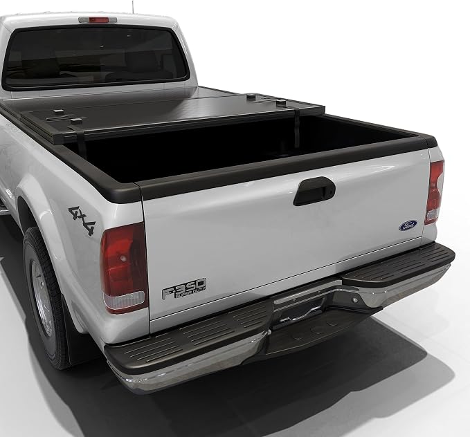 Toptiny Hard Folding Truck Bed Tonneau Cover|HTF082|Fits 1999-2016 Ford F-250 F-350 Super Duty 8FT Bed (98")
