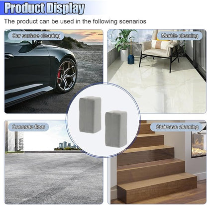 Suede Microfiber Applicator Pad, Multi-Purpose Ceramic Spray Coating Sponge Pads, Car Detailing Sponge for Car Paint, Metal, Plastic Trim, Applying Wax, Sealants, Other Conditioners (2PCS)
