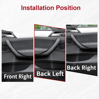 1PCS Black Driver Side Pull Handle Covers Compatible with X3 F25 2010-2016 X4 F26 2014-2017 Left Door Handle Interior Door Pull Handle