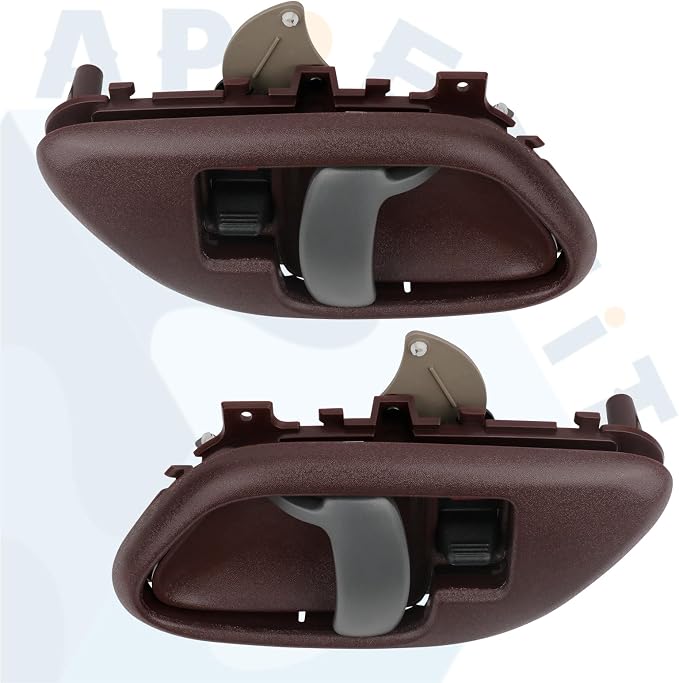 APPERFiT Interior Door Handle w/Bezel Kit (Red) Compatible with 1995-2002 Chevy Chevy GMC Truck C1500 C2500 C3500 K1500 K2500 K3500 Suburban Tahoe Yukon Replaces 15708049 15708050