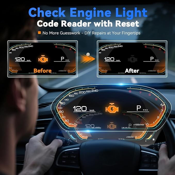 VDIAGTOOL VD31 Enhanced OBD2 Scanner, 3-in-1 Check Engine Code Reader, Car Key Battery Tester & Car Battery Tester, OBD2 Scanner Diagnostic Tool, Car Code Reader for Cars and Trucks All Cars 1996+