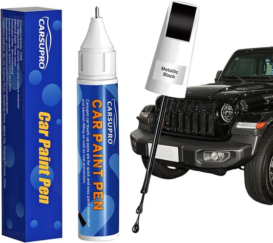 Black Touch Up Paint for Cars,Car Paint Touch Up Pen for Deep Scratches,Car Scratch Repair Pen Auto Scratch Remover for Easy to Use and Fix(Metallic Black)
