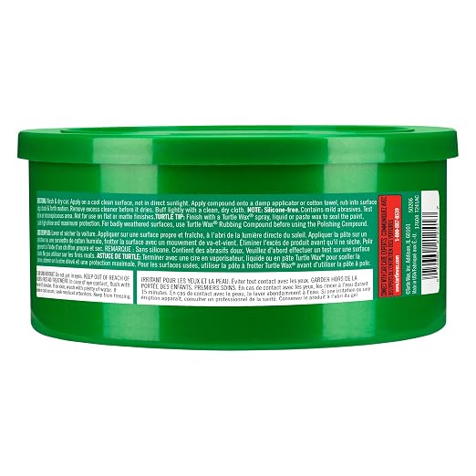 Turtle Wax T241AC Polishing Compound, 10.5 oz, Paste White