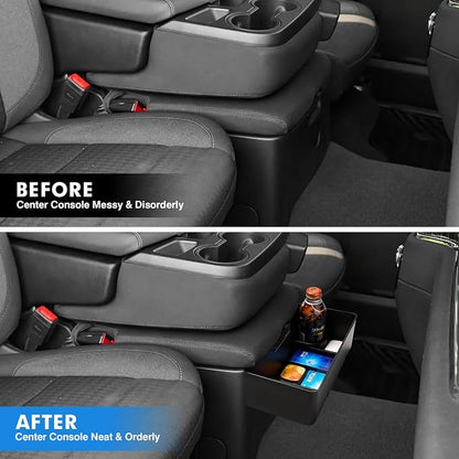 Autorder Center Console Hanging Organizer for 2019-2026 Chevy Silverado/GMC Sierra 1500 & 2020-2026 Chevrolet Silverado/Sierra 2500HD 3500HD Accessories - Split-Bench Folding Seat Only