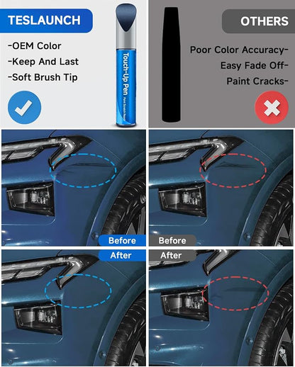 N1 Blue Jeans Metallic Touch Up Paint Compatible with Ford Exact Match Touch Up Paint Car Scratch Repair