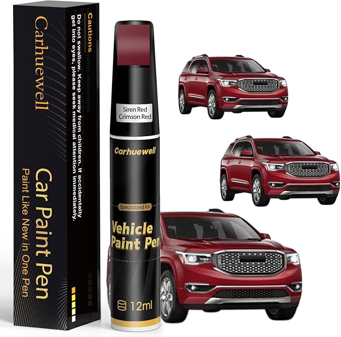 Touch Up Paint for GMC Siren Red/Crimson Red(G1E/WA405Y) Car Touch Up paint Genuine Exact Color Code Compatible With GMC Vehicle