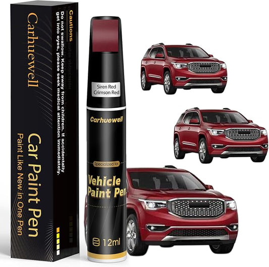 Touch Up Paint for GMC Siren Red/Crimson Red(G1E/WA405Y) Car Touch Up paint Genuine Exact Color Code Compatible With GMC Vehicle