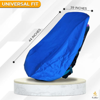EcoNour Car Seat Protector, Waterproof Car Seat Cover with Thick Padding, Non-Slip Back Seat Protector for Baby, Infant & Toddler, Seat Cover Mat to Protect Seats from Spills, Dirt & Scratches