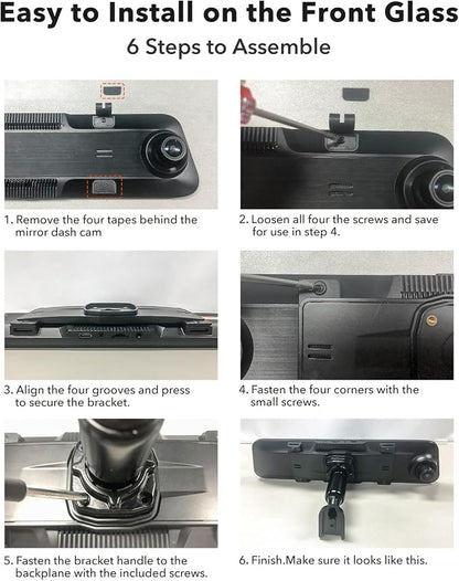 WOLFBOX OEM Bracket for USB C G900 Tripro/G900PRO/G850PRO/G840S/G840H/G850/G900 Mirror Dash cam