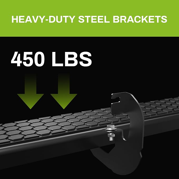 AUTOSAVER88 6 Inches Running Boards Compatible with 2009-2018 RAM 1500, 2010-2026 RAM 2500/3500, 2019-2024 RAM 1500 Classic New Body Crew Cab, Stainless Steel Side Steps Black Step Bars Nerf Bars