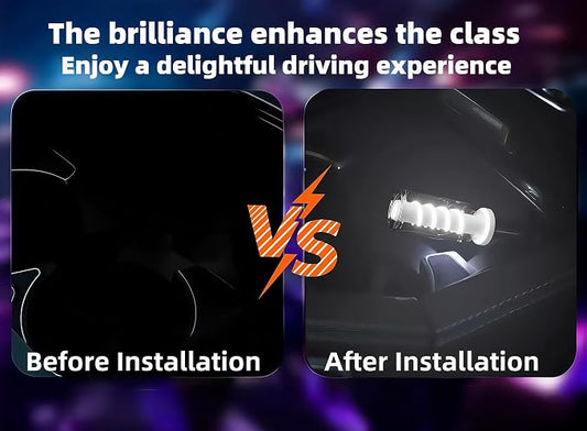 LED Car Interior Light, Touch Control USB Night Lamp, Retro Style Ambient Lighting for Auto, Bedroom, Desk (2PCS White)