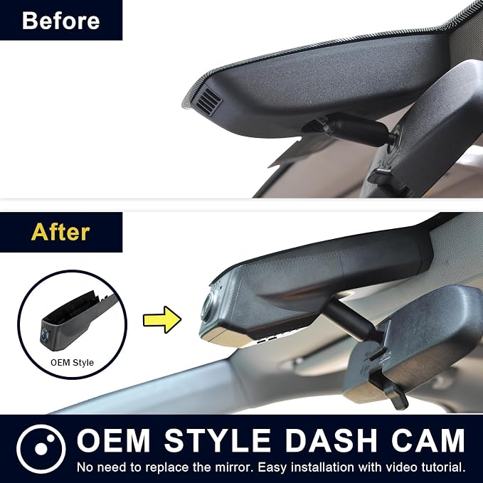 Mangoal Front 4K & Rear 1080P Dash Cam for Chevy Silverado 1500 2019-2021, 1500 Limited 2022 and HD 2020-2023 (Model B), Model B & Model A have Same Models Years but Vehicle Sensor Cover Are Different