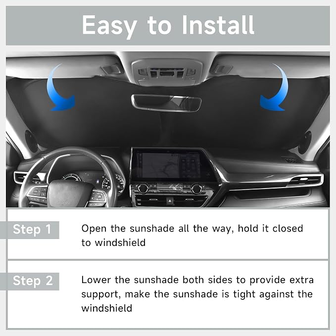 Windshield Sun Shade Compatible for Mazda CX-50 CX50 2023 2024 2025 2026 Accessories Sunshade Shield Protector