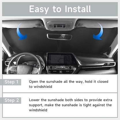 Windshield Sun Shade Compatible for Mazda CX-50 CX50 2023 2024 2025 2026 Accessories Sunshade Shield Protector