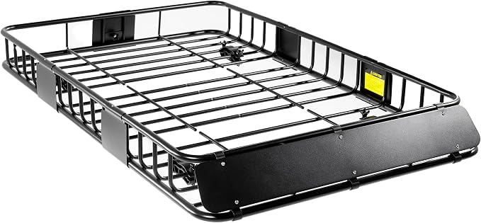 64"x39" Universal Roof Rack Basket, Heavy-Duty Roof Rack Cargo Carrier up to 250 lbs, Weather-Resistant for SUV/Truck/Jeep/Camping/Travel