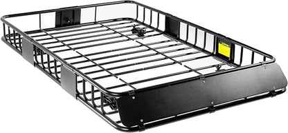 64"x39" Universal Roof Rack Basket, Heavy-Duty Roof Rack Cargo Carrier up to 250 lbs, Weather-Resistant for SUV/Truck/Jeep/Camping/Travel