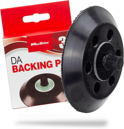 Maxshine 3” Universal Vented DA Backing Plate – Hook & Loop Pad Holder with 5/16”-24 Thread – Fits Dual Action Polishers up to 12,000 OPM for Sanding, Buffing, Polishing & Low Vibration Finish