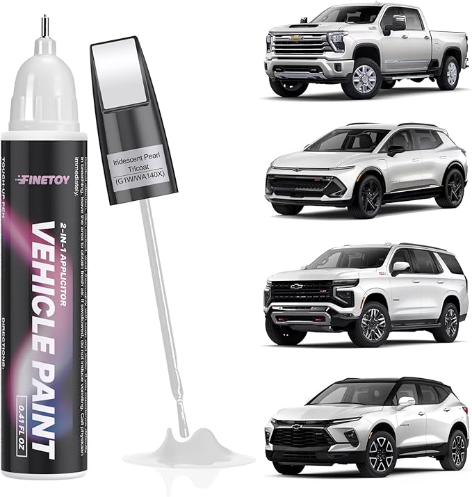 G1W/WA140X Iridescent Pearl Tricoat Touch Up Paint for Chevrolet, Car Scratch Repair Paint Kit with 2 in 1 Brush and Pen Nip, Exact-Match & Quick Drying Design for Chips and Nicks