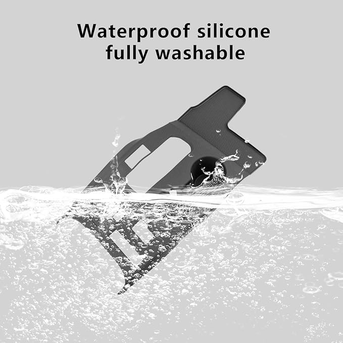 Temmis Center Console Silicone Organizer with Cup Holder for Toyota Highlander 2020-2022 (Hybrid Version), Full-Wrap Center Consel Electrostatic adsorption Cover for Toyota Highlander-Red