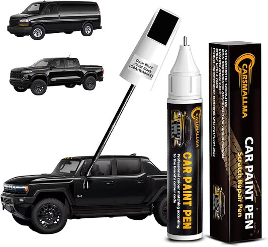 Onyx Black/Void Black(GBA/WA8555) Car Touch Up Paint for GMC, Color Accurate Car Paint Scratch Repair Pen Kit Quick & Easy Fix Vehicle Chips and Automotive Nicks Scuff