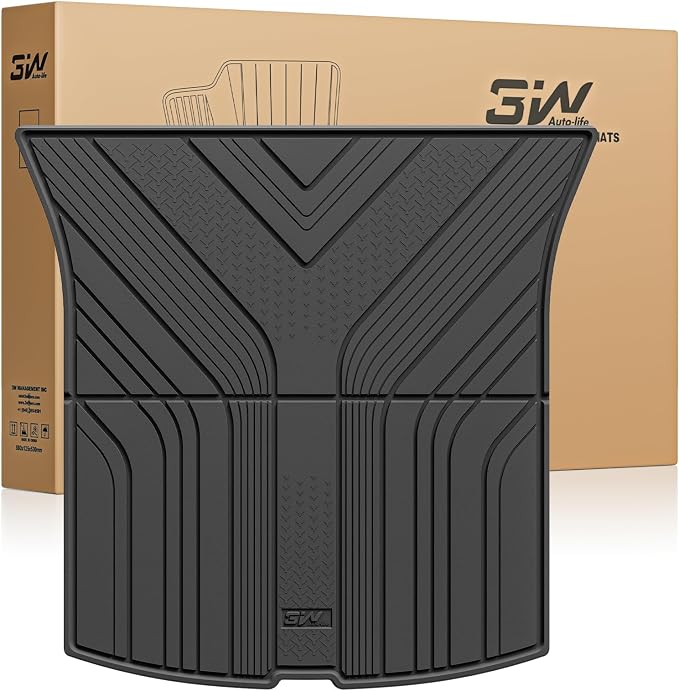 3W Tesla Model Y Juniper Cargo Liner 2025 2026, Rear Trunk Mat, 2025 2026 Model Y Juniper Accessories, TPE Anti-Slip All Weather Custom Fit Vigormold™