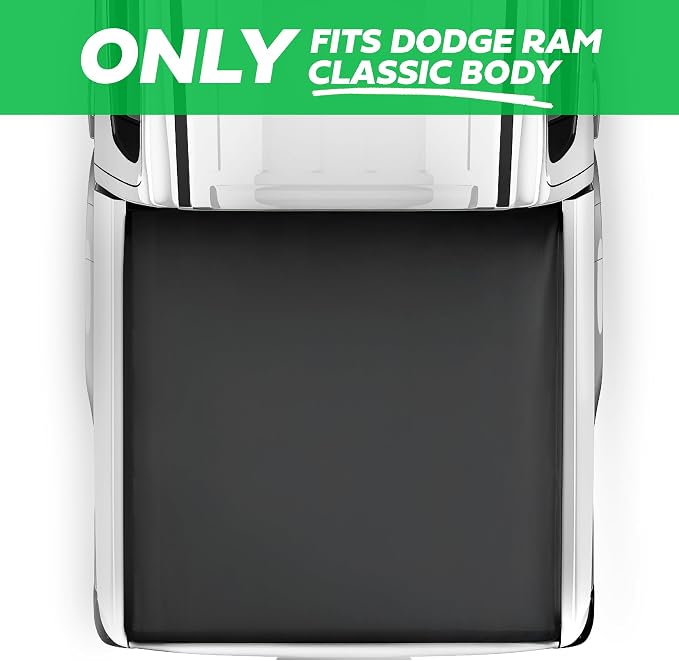 Tonneau Cover Soft Tri-Fold Truck Tonneau Cover for Ram 1500 (Classic ONLY) (2002-2025) / Ram 2500 & 3500 (2003-2020) with 6.4 ft Bed, All-Weather Folding Truck Bed Cover