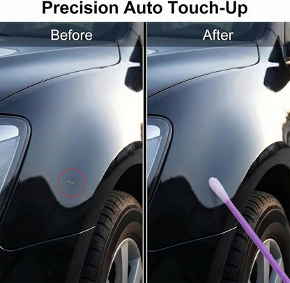 200 Pcs Automotive Touch Up Paint Brushes,Disposable Micro Paint Chip Repair Applicators for Automotive Paint Detailing, Stone Chips,Scratches(1.0, 1.3, 1.8, 2.5MM, Multi)