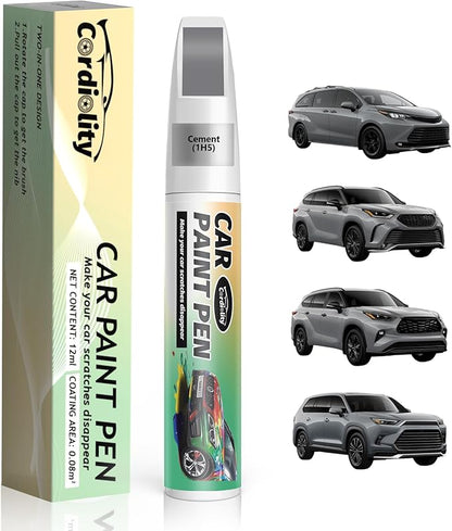 Cement (1H5) Touch Up Paint Pen for Toyota,Car Paint Scratch Repair Pen Quick and Easy Fix Auto Paint Scratch