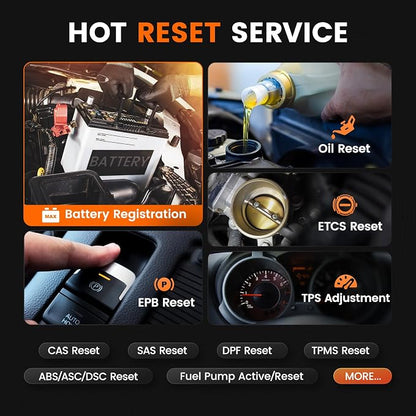 ANCEL BM700 PRO Fit for BMW Scanner - Battery Registration Tool, Code Reader for BMW/Mini/RR, Advanced OBD2 Scanner Auto V-I-N, Full System Diagnostic for BMW Scan Tool with All Reset Services (Red)