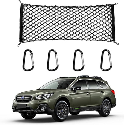 for Subaru Outback Envelope Style Truck Bed Cargo Net - Fits 2013-2024 2025 2026 Outback Accessories Cargo Net for Pickup Truck Bed - Heavy Duty Carabiners