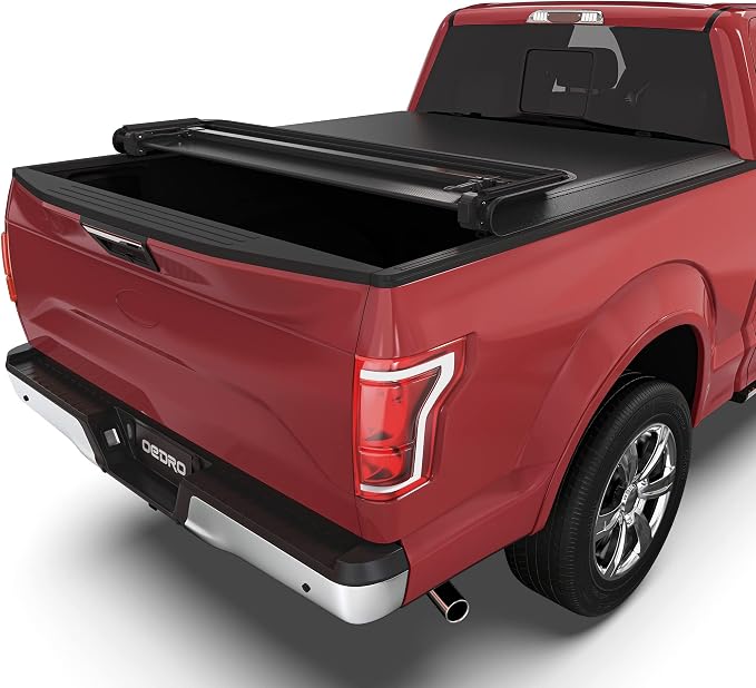 OEDRO Quad Fold Tonneau Cover Soft Four Fold Truck Bed Covers Compatible with 2015-2026 Ford F-150 F150 with 5.5 Feet Bed