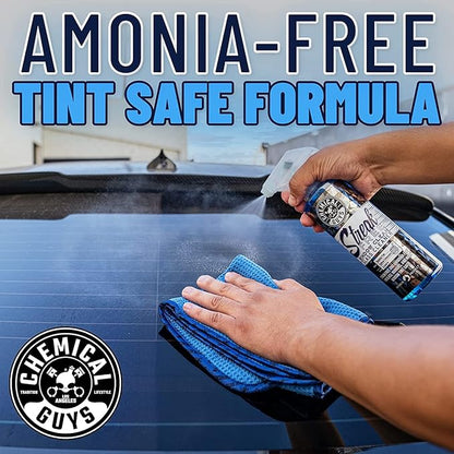 Chemical Guys Glass Cleaner Streak Free Window Spray - Works on Glass, Mirrors, Screens - Ammonia-Free, Safe on Tinted Windows, Car Windshield Cleaner for Trucks, SUVs, Home - 16 oz (Pack of 2)