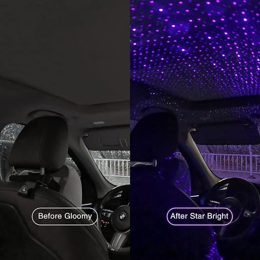 Star Projector Night Light, Car Accessories for Women and Men, Romantic Car Led Lights Interior, Adjustable Interior Car Lights, Roof, Bedroom, Decor, Room Decor, Home Decor, Plug and Play