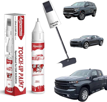GJI/WA626D Shadow Gray Metallic Car Touch Up Paint for Chevrolet, Color Accurate Two-In-One Car Paint Scratch Repair Pen, Professional Scratch Remover for Vehicles Chips and Nicks Scuff
