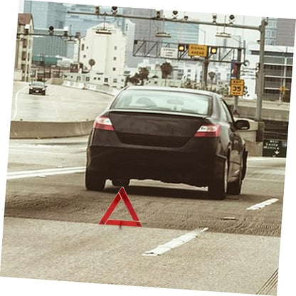 Emergency Triangle Warning Sign for Cars Reflective Roadside Safety Triangle Foldable Car Emergency Tool for Roadside Assistance