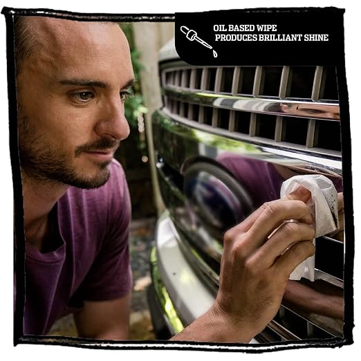 Tub O’ Towels Heavy Duty Chrome Wipes - Clean, Shine & Protect Chrome, Aluminum, Copper, and Brass Surfaces - Oil-Based Polishing Wipes - Resists Streaks & Fingerprints - 40 Count for Auto Detailing