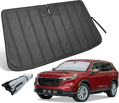 Thickened Windshield Sun Shade for Honda CRV 2023-2026 CR-V | Accordion Front Window Sunshade Aluminum Reflective UV Protection Shield, Foldable Sun Visor with Storage Bag Car accessories
