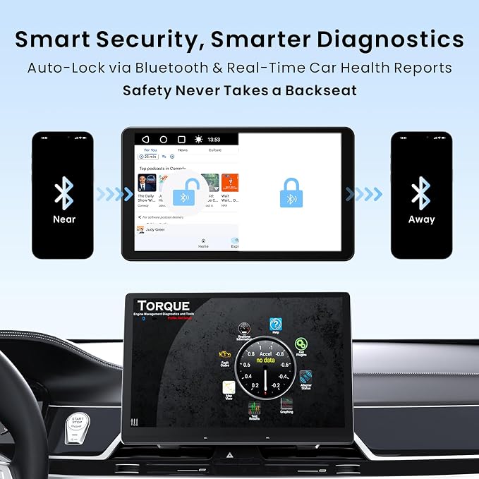 Wireless CarPlay & Android Auto Adapter, 4GB+32GB Magic AI Box | Newly Upgraded AI Assistant, Dual-WiFi Stability, Video & Music Apps, Compatible with Wired Factory CarPlay and Android Auto