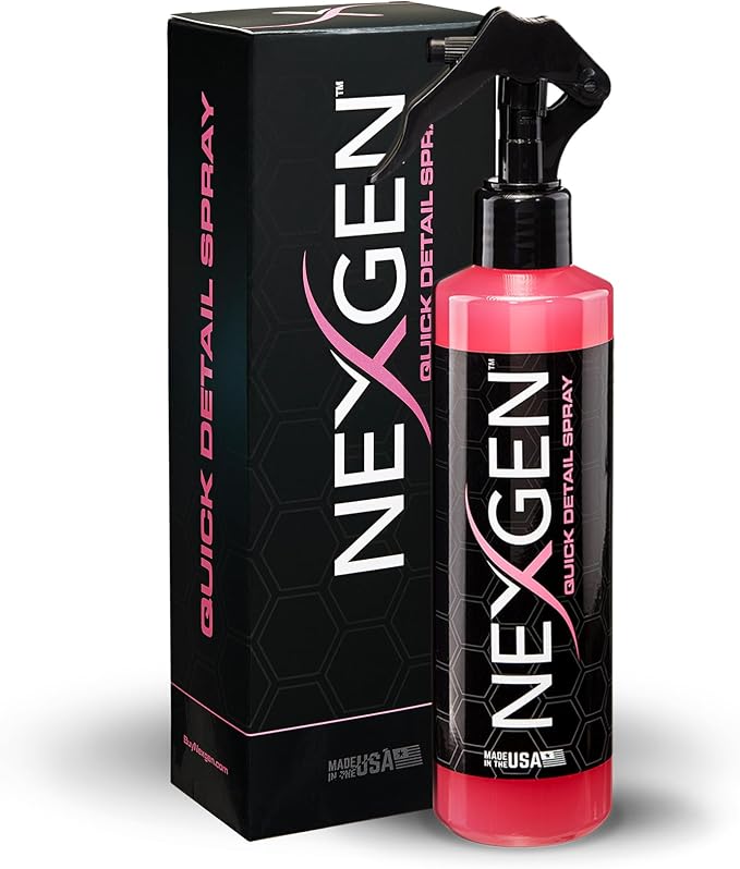 Nexgen Quick Detail Spray (8oz) - Ultimate Spot Cleaner & Ceramic Coating Maintenance - Instant Car Detailing for Freshly Waxed Shine - Car Cleaning Supplies - Protects & Extends Paint Lifespan