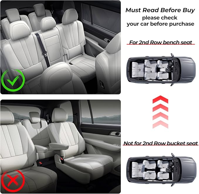 Auxko All Weather Floor Mats Fits for Ford Explorer 2026 2025-2020 7 Seat Full Set TPE Rubber Liners Set All Season Guard Odorless Anti-Slip Floor Mats for 1st & 2nd & 3rd Row