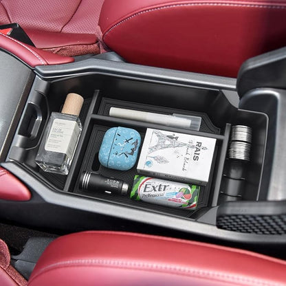 PIMCAR Center Console Organizer for 2023-2025 2026 Honda Accord 11th Gen Durable ABS Plastic Armrest Storage Tray-Black Liner Trim Accessories