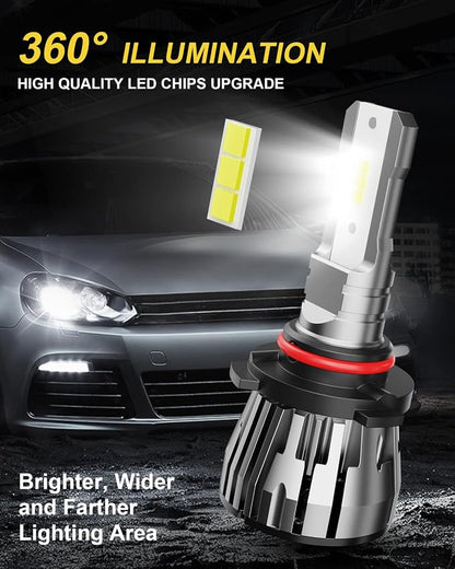 Colorado High Low Beam Bulbs Combo Compatible with Chevrolet Colorado 2015 2016 2017 2018 2019 2020 2021 2022, 4-Pack 6500K Cool White
